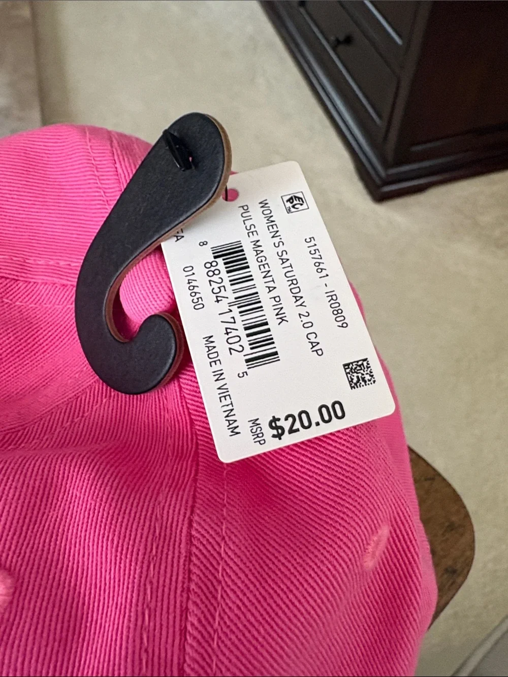 adidas Hot Pink Classic Logo Baseball Cap